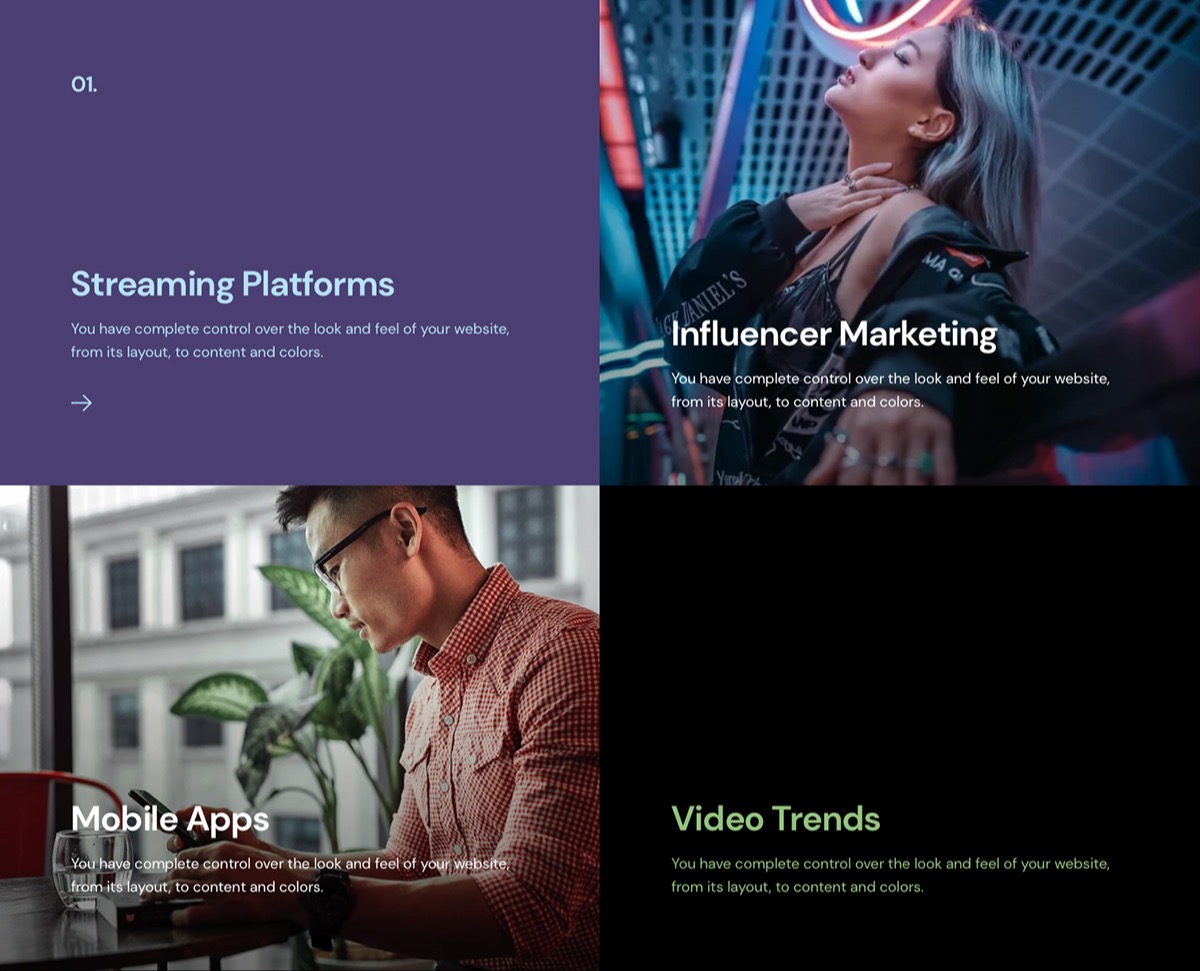 Combine different styles.