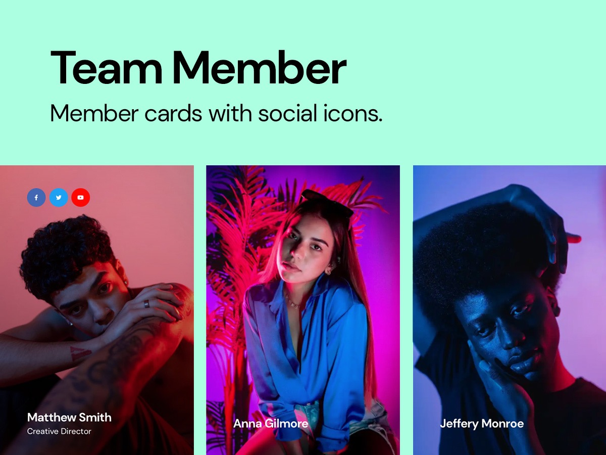 Team cards.