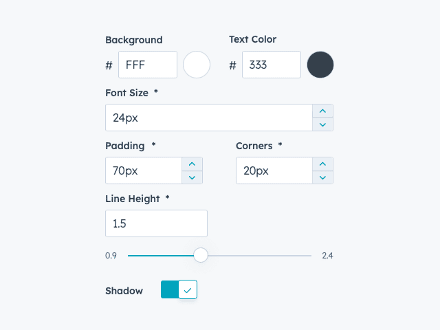 Easy-to-Use Customization